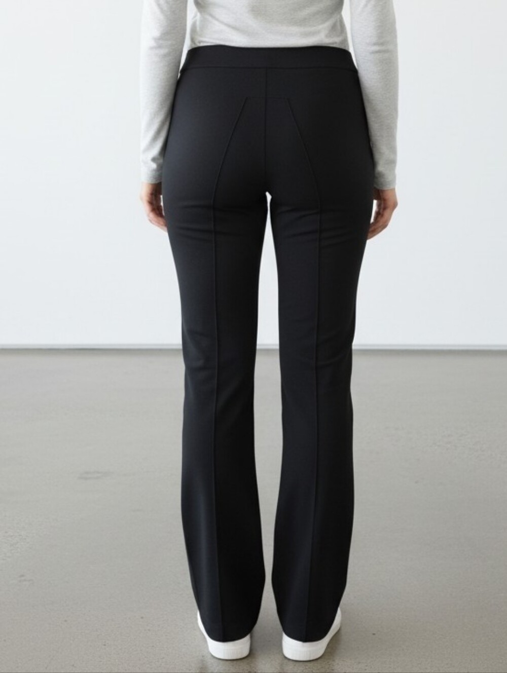 SPANX Super Smooth Perfect Fit Ponte Black Wide Leg Pants XL